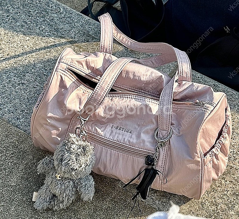 제이에스티나 보스턴백 핑크--0