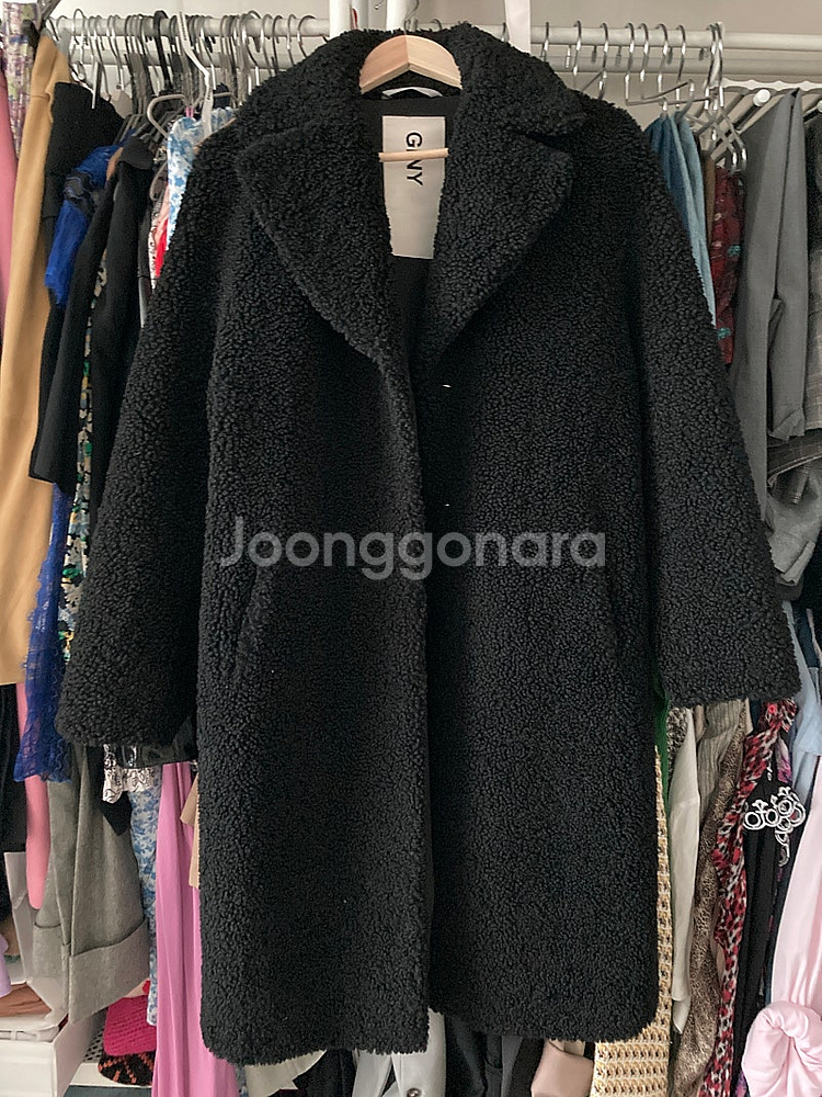 미착용) GINY 퍼코트--0