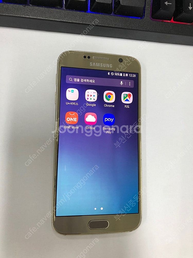 188223 갤럭시S6 골드 외관깔끔 32GB 서브폰 ...--1