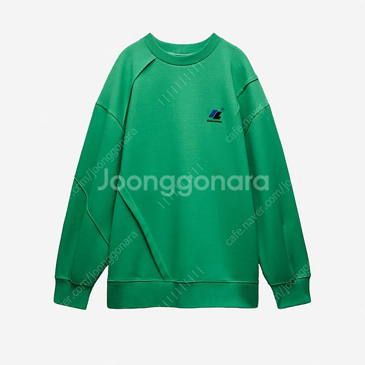 자라 x 아더에러 콜라보 맨투맨 스웻셔츠 그린 자더에러...--0