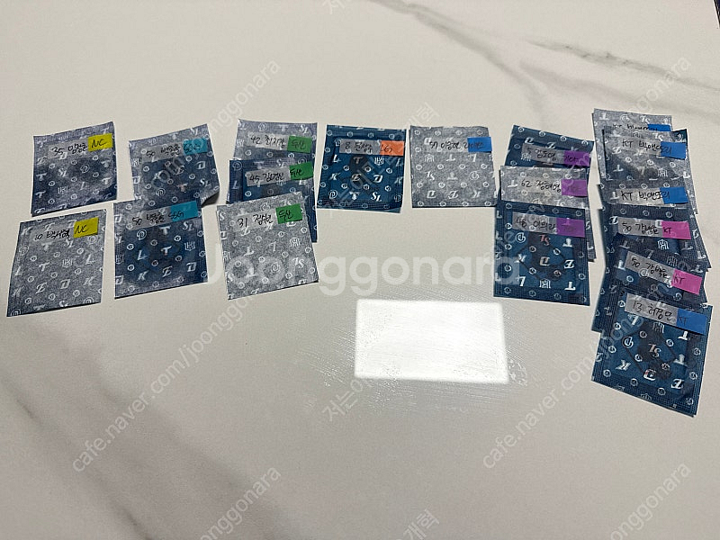 KBO 크보빵 띠부씰 판매 NC SSG 두산 LG 삼성...--0