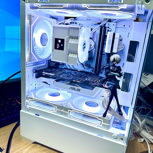 화이트 감성PC 라이젠5 5600 + GTX1070 + 16G + ARGB 튜닝!
