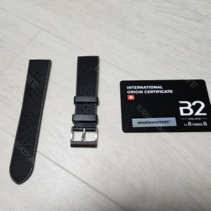 비투스트랩 트로픽 검정 러버 22mm 판매 합니다.