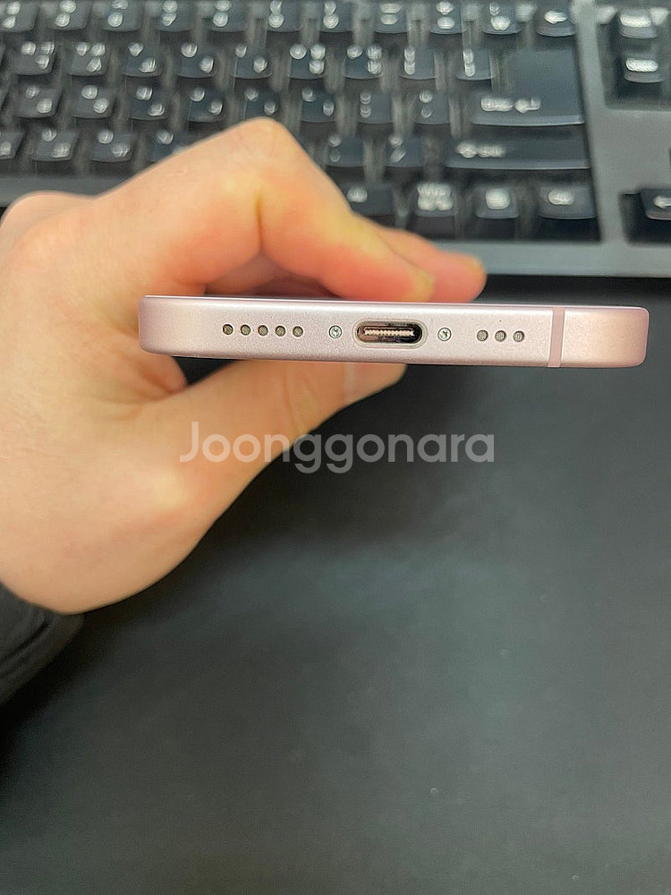 아이폰15 핑크 128GB 배터리90% 상태좋은 중고7...--5
