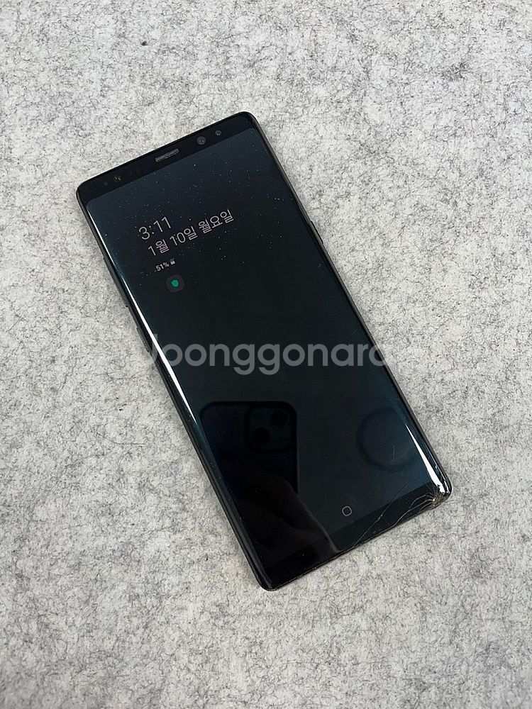 갤럭시노트8 블랙 64G 가성비 단말기 서브용 퀵용 배...--2