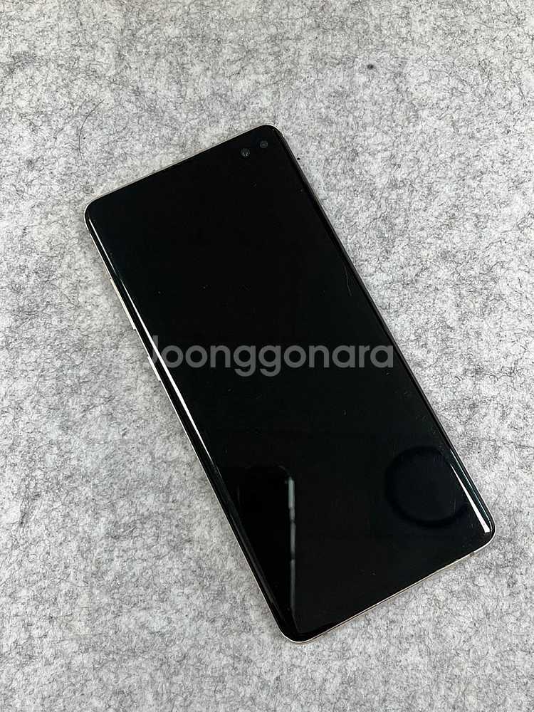 (자급제무잔상)갤럭시S10플러스 화이트 512G 미파손...--2