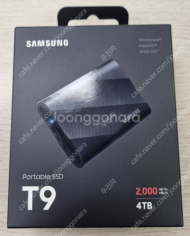 삼성정품 외장 SSD T9 4TB 블랙 미개봉 새제품 ...--0
