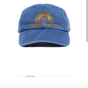 헬로선라이즈 모자 washed og logo ball cap(ocean blue)
