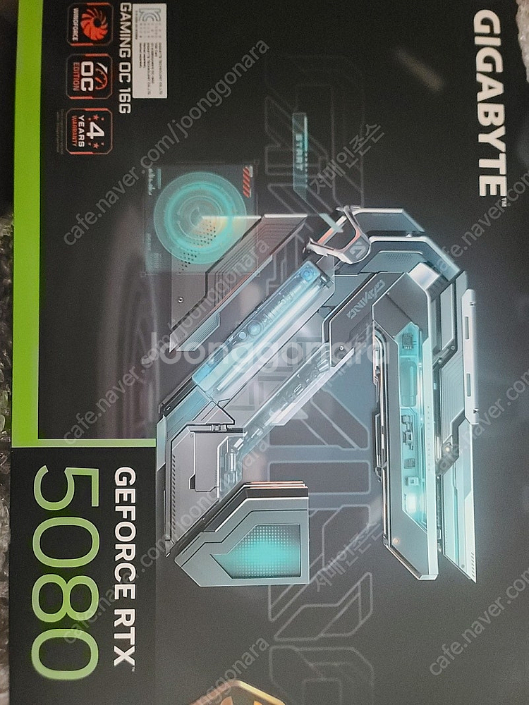 기가바이트 rtx 5080 gaming oc 미개봉 팝...--0