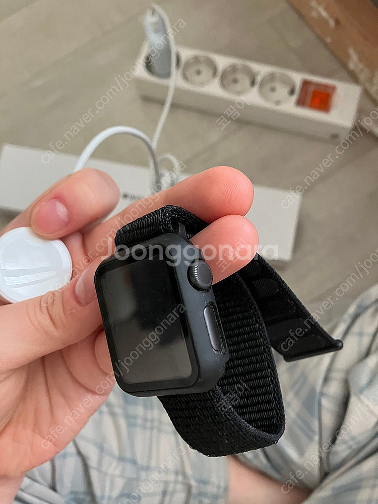 애플워치3 38mm 스페이스그레이 풀박--2