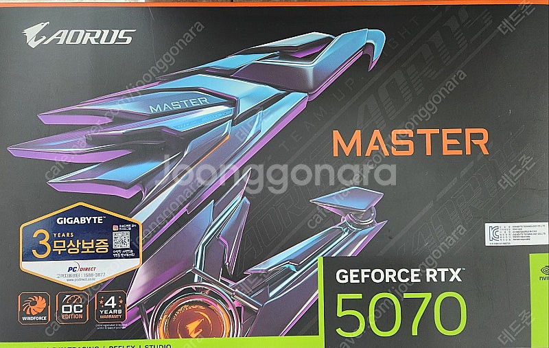 GIGABYTE AORUS 지포스 RTX 5070 MA...--1