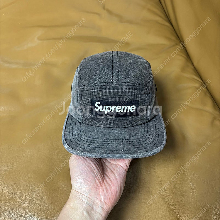 Supreme 슈프림 스톤워시드 블랙 캠프캡 모자 (S...--1