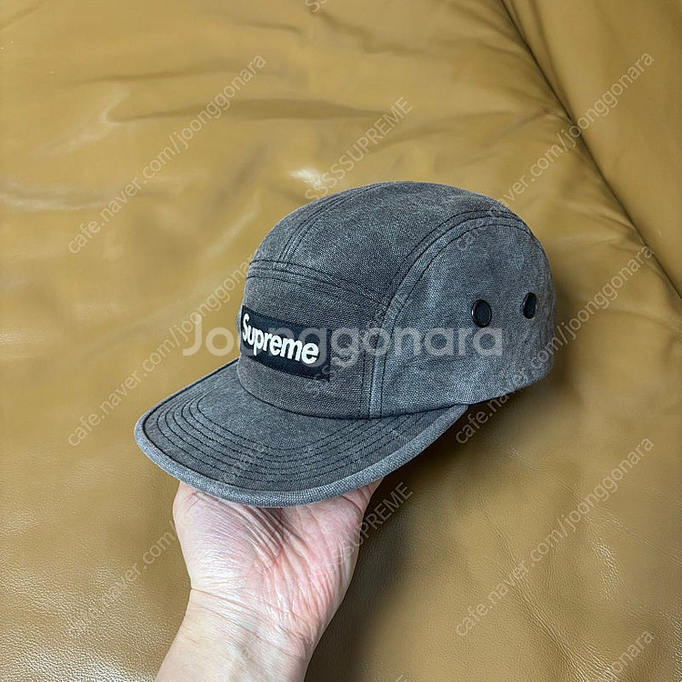 Supreme 슈프림 스톤워시드 블랙 캠프캡 모자 (S...--3