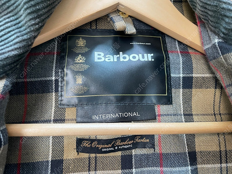 바버 인터네셔널 A7 왁스 자켓 38 사이즈--1