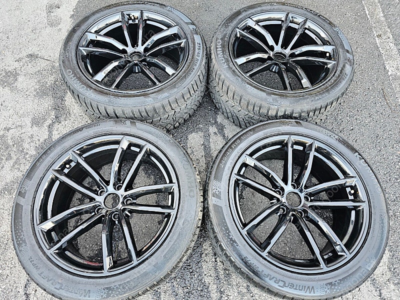 BMW G30 662m 18인치 블랙유광 윈터타이어세트...--0