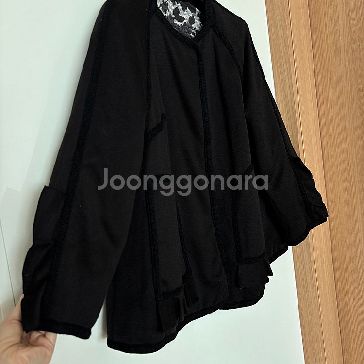 레니본 플라워 퀼팅 양면 점퍼 프릴 아방 벌룬 패딩 자...--6