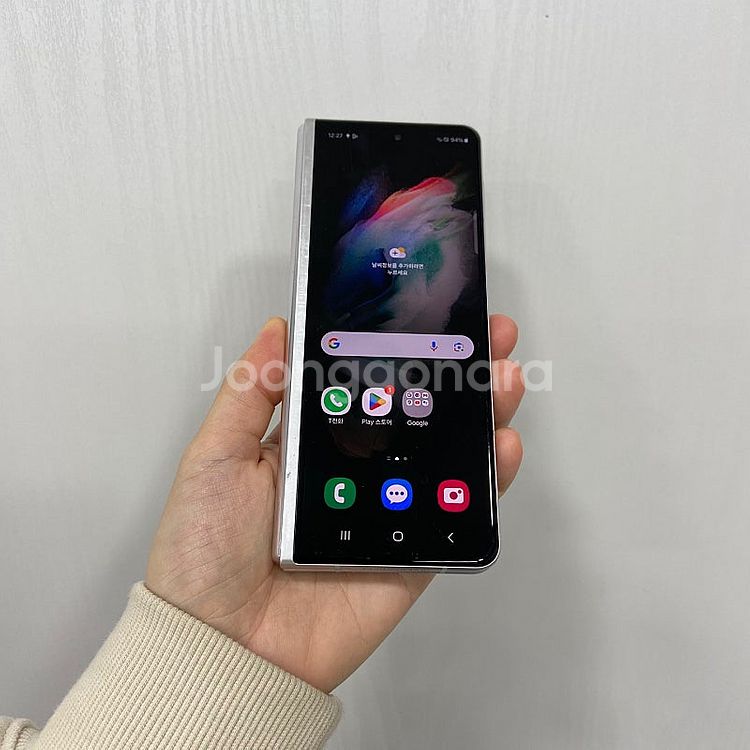 72476 갤럭시Z폴드3 실버 256GB 부산 중고폰 ...--3