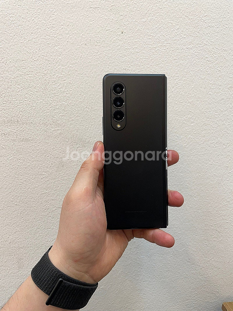 갤럭시Z폴드3 블랙 256GB 무잔상 상태좋은 중고32...--1