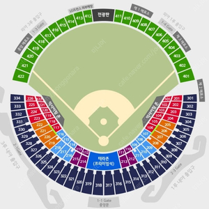 [정가양도] 4/15 LG 대 삼성 3루네이비 통로 2연석