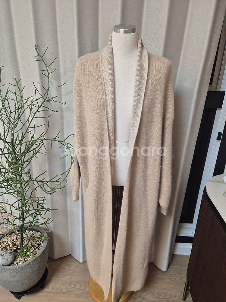 수입 라쿤 롱니트 가디건--0