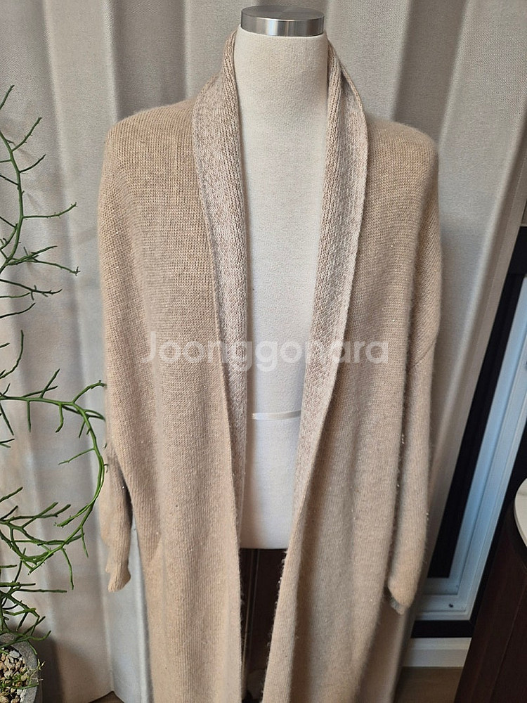 수입 라쿤 롱니트 가디건--1