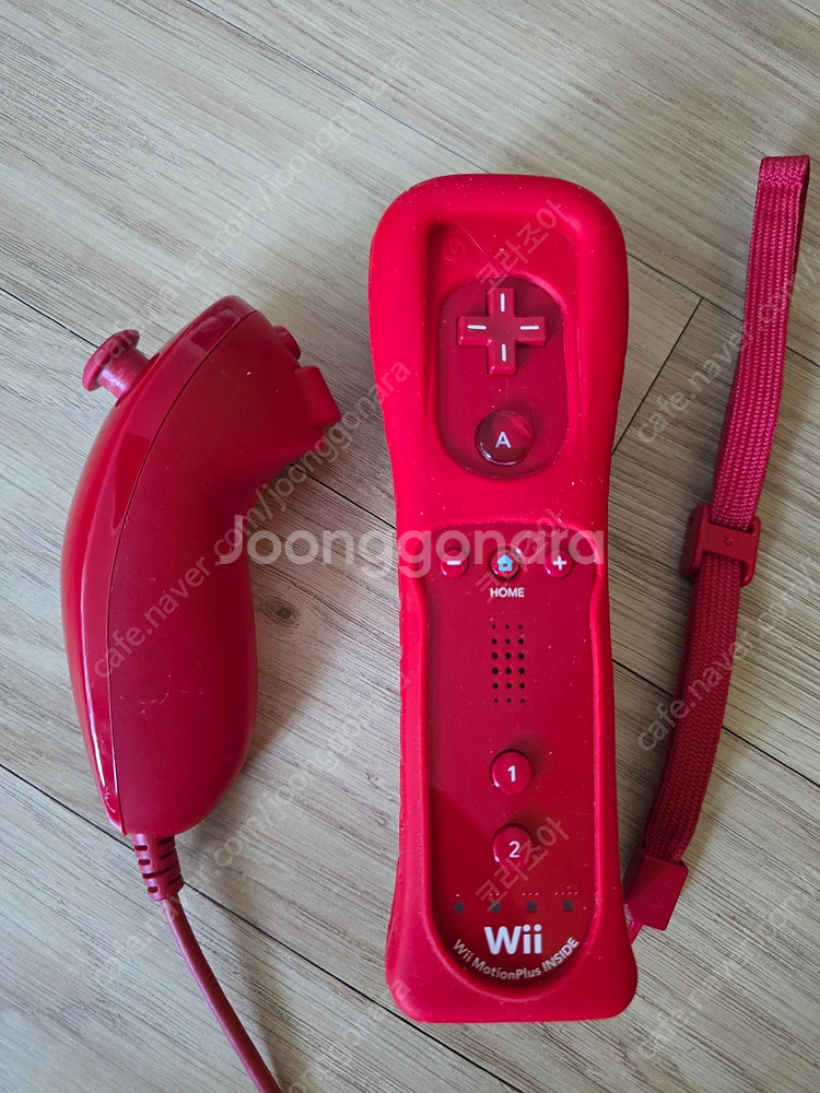닌텐도위 wii 정품 모션플러스 레드 위모콘 눈차크 세...--2