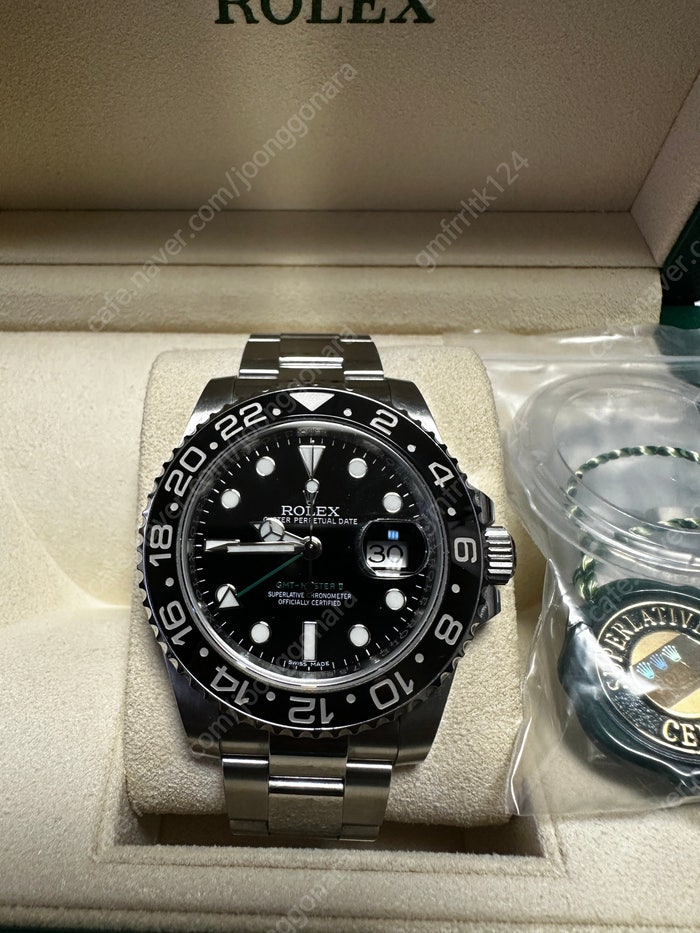 롤렉스 gmt2 블랙 스틸 판매합니다. (116710LN)