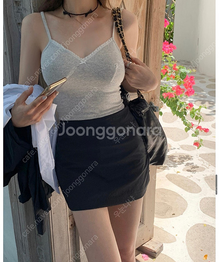 모던로브 썸머 쿨 나일론 스커트-블랙/S/기장 롱--0