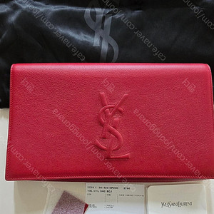 생로랑 클러치 레드