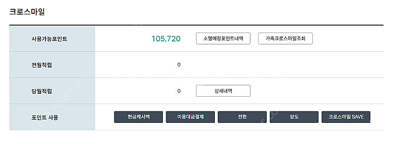 델타 마일리지 양도합니다(하나 크로스마일)--0