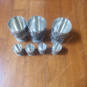 주석 맥주잔+ 주석 소주잔