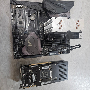 컴퓨터 cpu,mb,gpu,ram 셋트로 팝니다