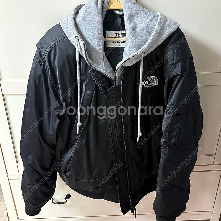 노스페이스 화이트 라벨 클루아네 다운 봄버 블랙--0