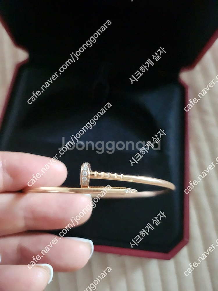 까르띠에 앵끌루 다이아 팔찌 16호 ( 영수증 보증서)--0