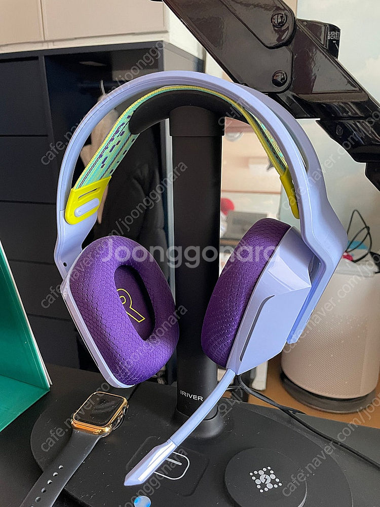 로지텍 G733 라일락 게이밍 헤드셋--0