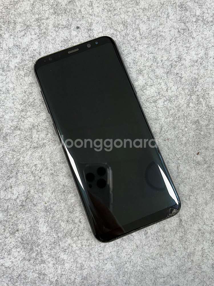 (무잔상) 갤럭시S8플러스 블랙 128G 가성비 단말기...--2