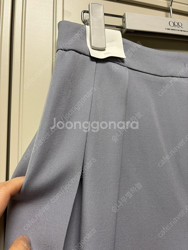 오르 핀턱 와이드 팬츠 M (택채 새제품)--2