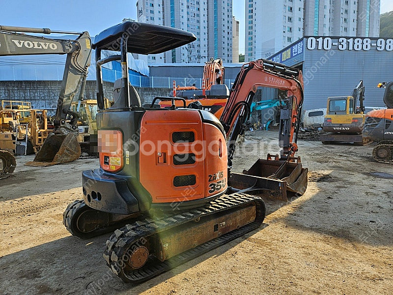 히타치 ZX35 2015년식 딱따구리집게 버켓3종 3....--2