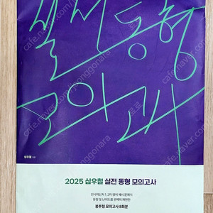 2025 심우철 실전 동형 모의고사 Season 1(봉투)