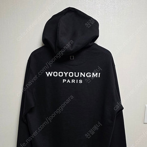 25SS 우영미 백로고 후드티 사이즈48 팝니다.
