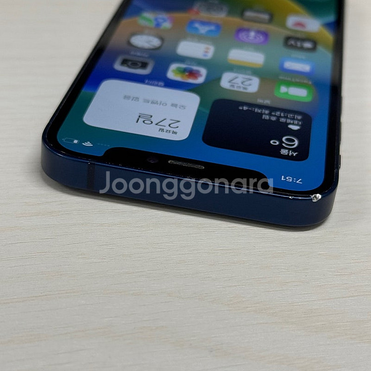 아이폰12미니 블루색상 128용량 무잔상 상태좋은폰 2...--4