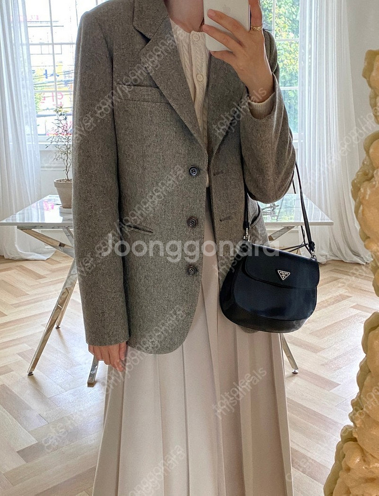 르헤(전 뀌베) 클래식 메리노 울 자켓--1