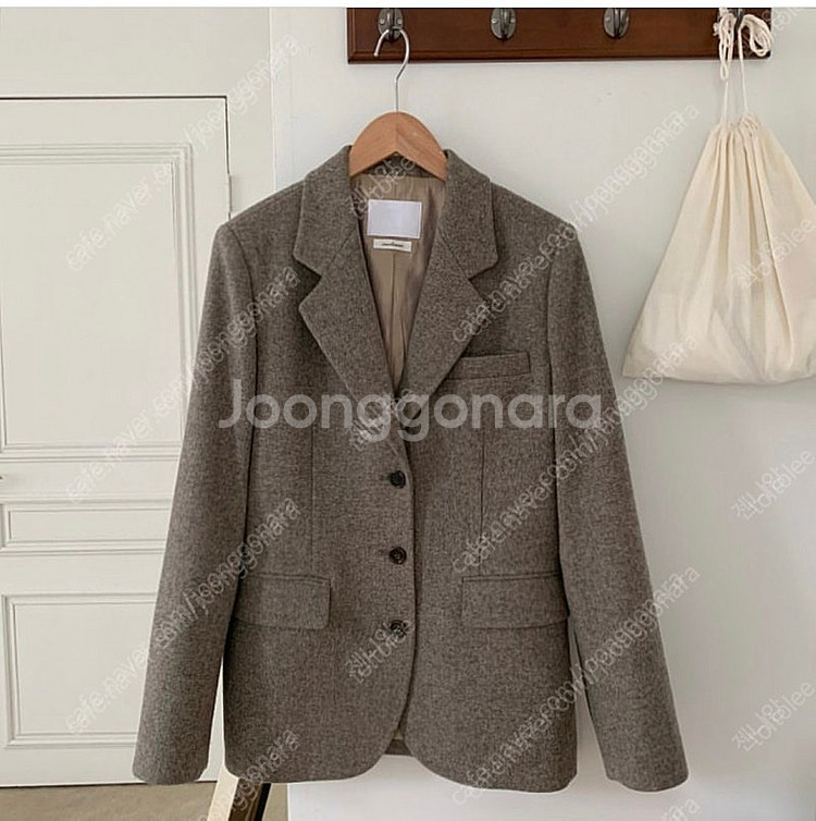 르헤(전 뀌베) 클래식 메리노 울 자켓--4