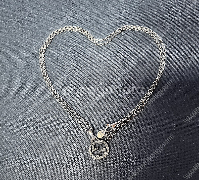 구찌 인터로킹 더블G 마몽트 목걸이--0