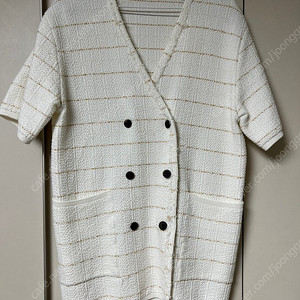 더캐시미어 글리터 니트 자켓