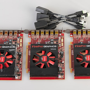 AMD Firepro W600 그래픽 3개 / HP 3.5인치 캐디 트레이 하드가이드 (6개)
