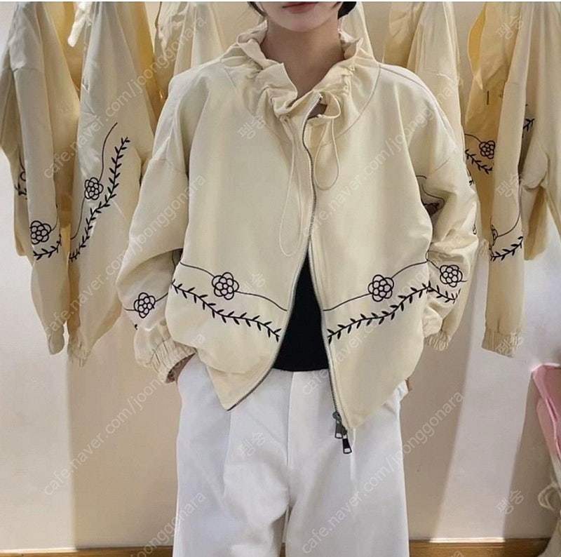 꽃 집업 점퍼 자켓