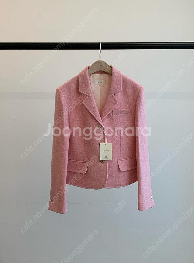 jinsim 진심 떼오 히노데 패브릭 핑크 자켓:)--6