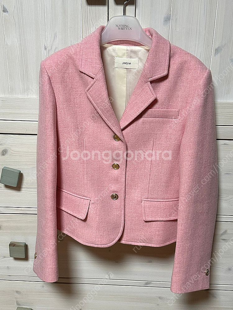 jinsim 진심 떼오 히노데 패브릭 핑크 자켓:)--9