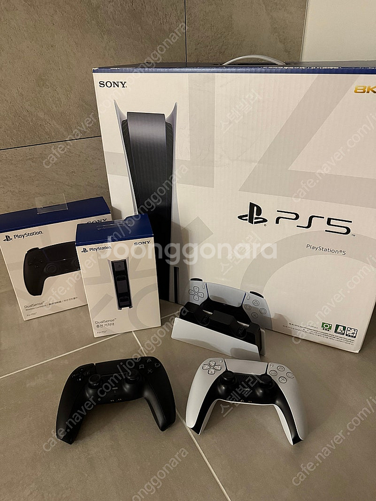 PS5 디스크 에디션 듀얼센스 2개 (화이트,블랙) +...--3